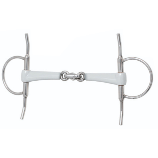 Schenkeltrense Olivenkopf doppelt gebrochen