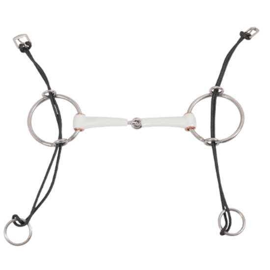 Aufziehtrense Olivenkopf einfach gebrochen