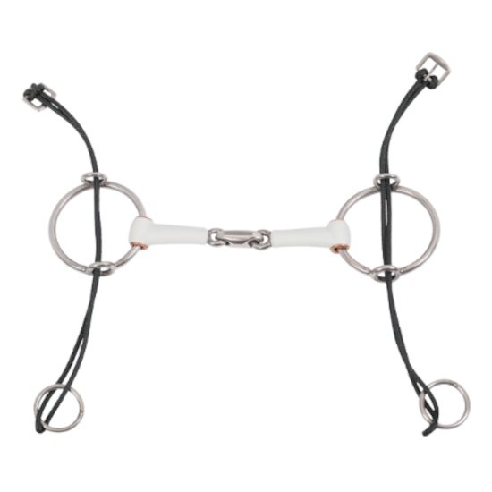 Aufziehtrense Olivenkopf doppelt gebrochen