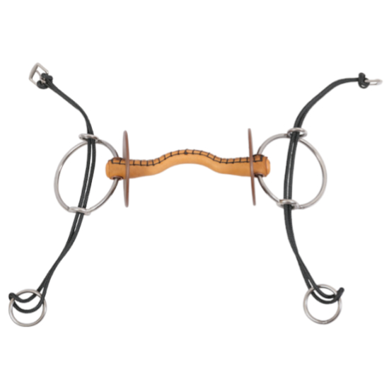 Aufziehtrense Lederkonnex