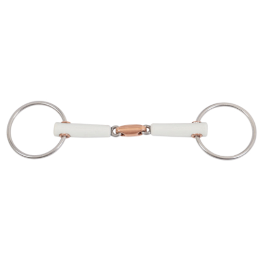 Unterlegtrense Olivenkopf doppelt gebrochen